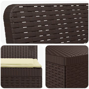 Divano da Giardino 4 Posti con Cuscini Aspetto Rattan PP 3443966