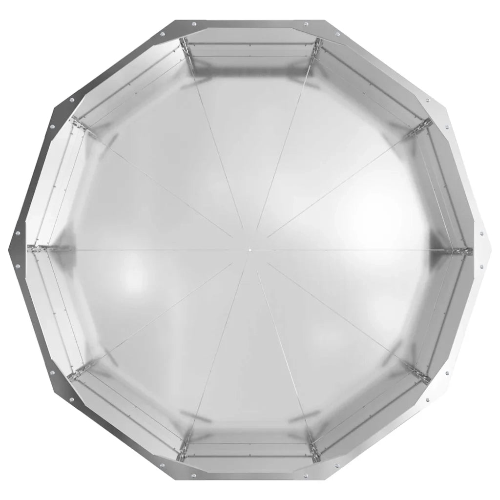 Fioriera Argento 90 x 90 x 35 cm Acciaio zincato 883736