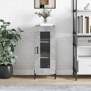 Credenza-Buffet-Armadio da cucina Grigio Cemento 34,5x34x90 cm in Legno Multistrato 262611