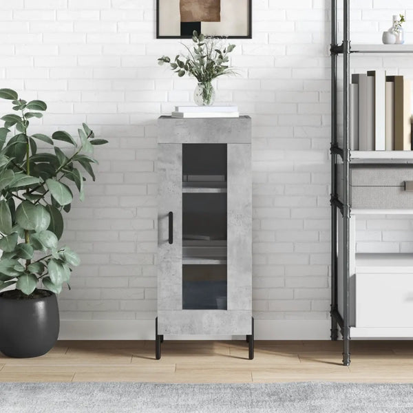 Credenza-Buffet-Armadio da cucina Grigio Cemento 34,5x34x90 cm in Legno Multistrato 262611
