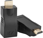 Cavo di estensione RJ45 a HDMI 1.4 30m - Cat 5e/6 - Supporto LAN Ethernet - Convertitore 3D 4K per PS3 HDTV HDPC STB