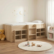 Struttura Letto Loft con Mobile 3 pz Rovere Sonoma 3423424