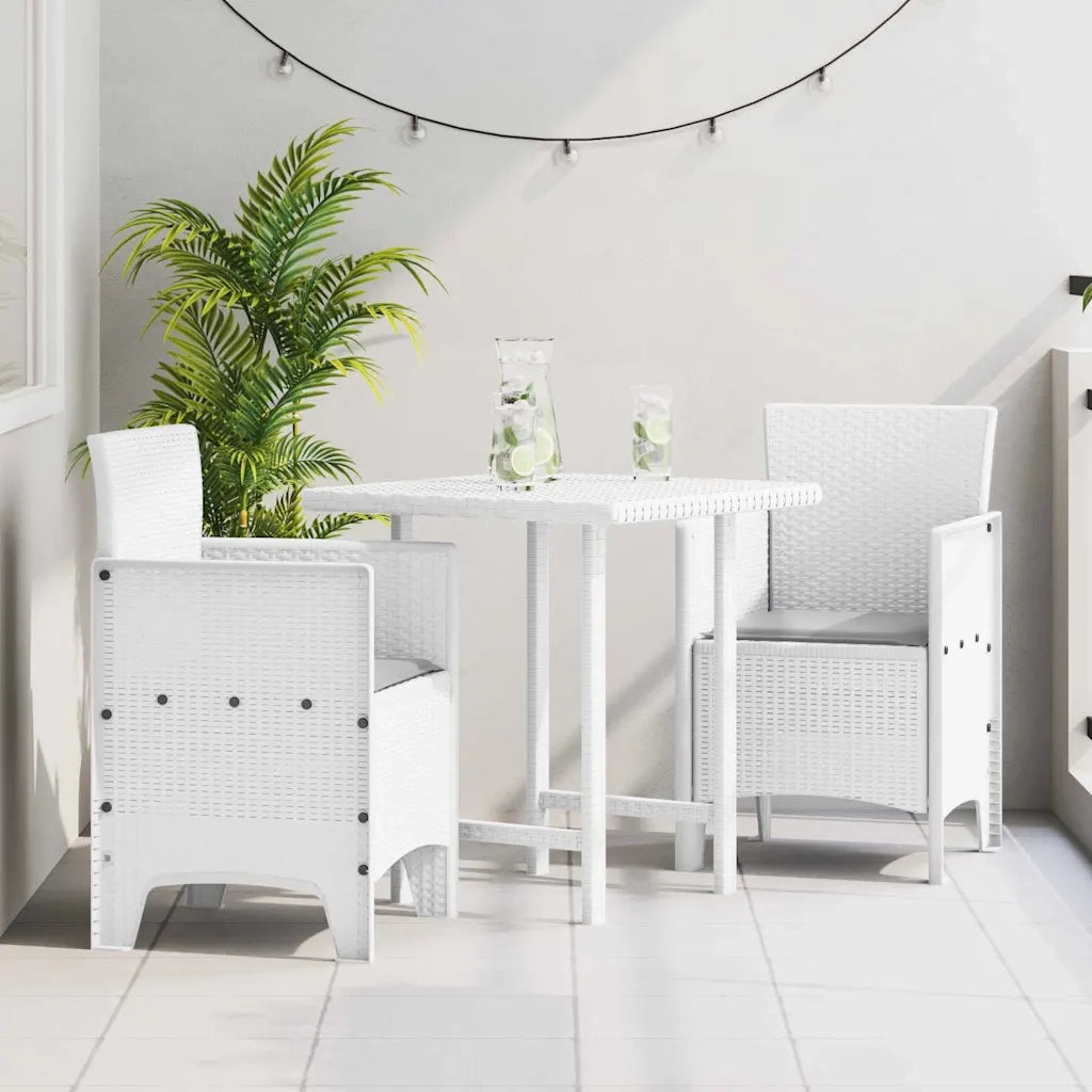 Sedia da Giardino 2 pz | Sedie da Esterno Bianco 53 x 49 x 85 cm Polipropilene
