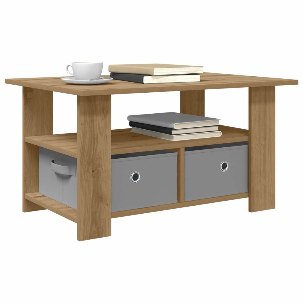 Tavolino da salotto Rovere artigianale 77 x 55 x 42 cm 8000419