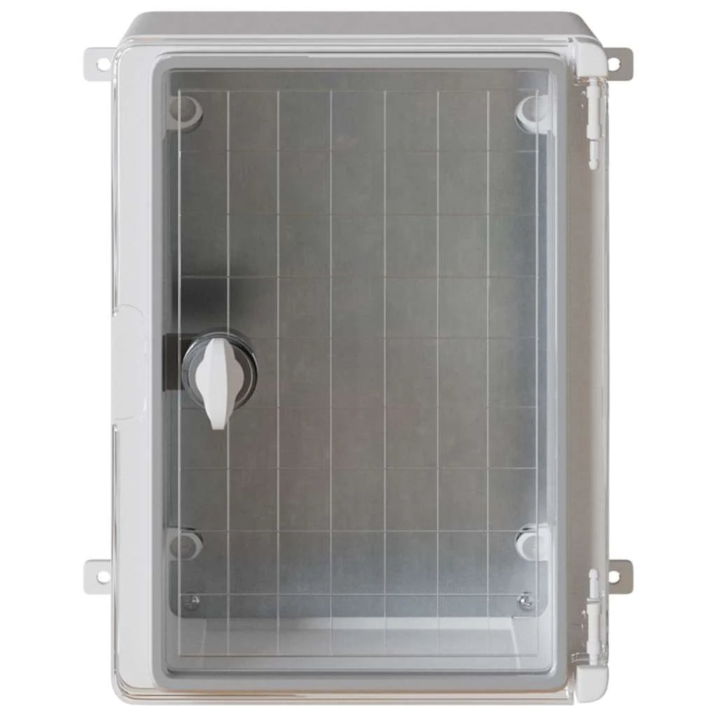 Armadio elettrico moderno per stoccaggio interno/esterno 47 x 20 x 60 cm plastica grigia 02_0058206