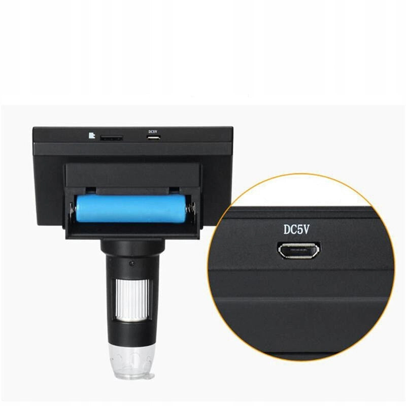 Microscopio Digitale DM4-Z01B019 – Schermo LCD 4,3" | Ingrandimento 50X-1000X, 8 LED Regolabili