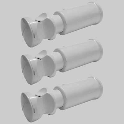 KIT DI FISSAGGIO PER SCALDASALVIETTA BIANCO DIRITTO       MADE IN ITALY