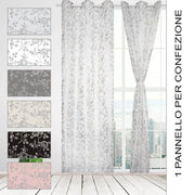 Trade Shop - Tenda Eufrasia Pannello Singolo Con 6 Borchie Porta Finestra Bastone 140x280 Cm -