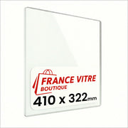 410 x 322 x 4 mm - Vetro per stufa a legna - vetro camino di ricambio - vetro per caminetto resistente al fuoco - France Vitre