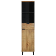 Mobile da Bagno Marrone 38x33x160 cm in Legno Massello di Mango 4017742