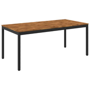 Tavolo da cena da giardino Naturale e Nero 180 x 88,5 x 75 cm 901325