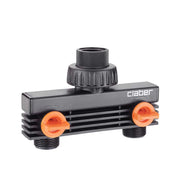 PRESA A 2 VIE 3/4 POLLICE MASCHIO PER IRRIGAZIONE DA GIARDINO CLABER