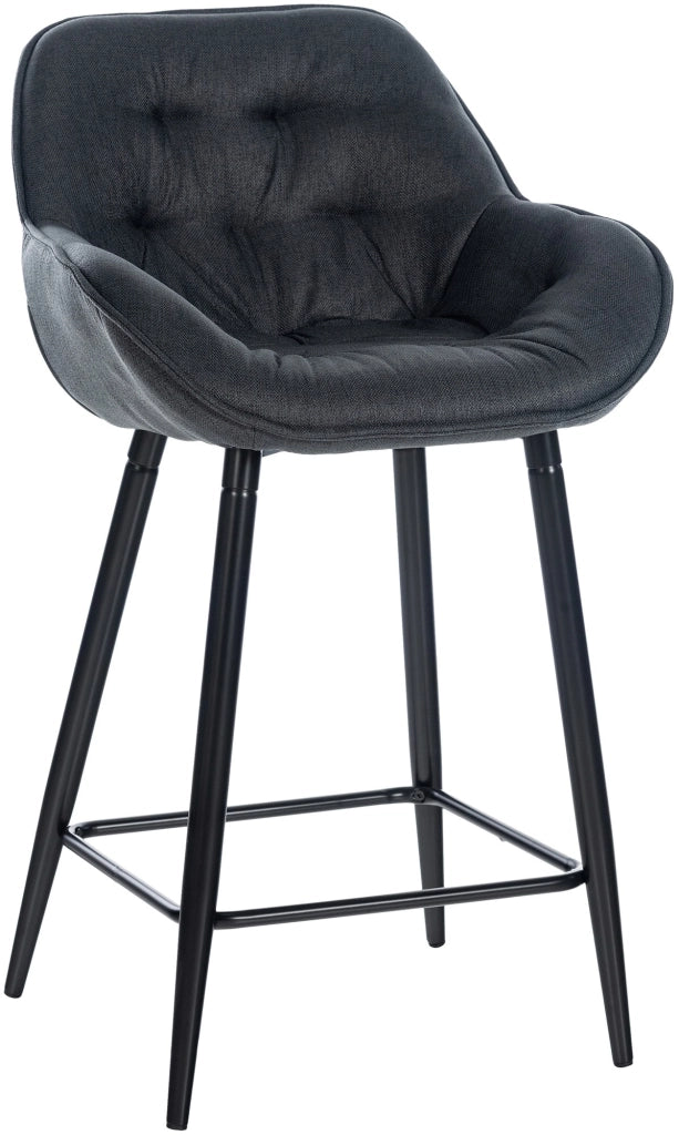 Sgabello da bar Gibson grigio scuro,Tessuto