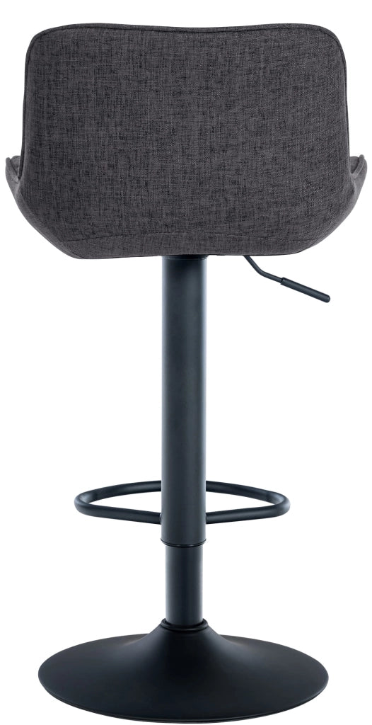 Set di 2 Sgabello da bar Minosa nero,Tessuto
