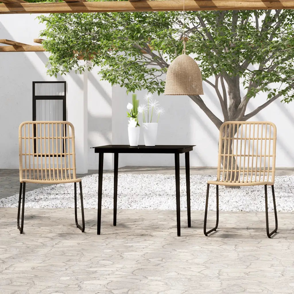 Set Mobili da Pranzo da Giardino 3 pz Rovere cod mxl 34655