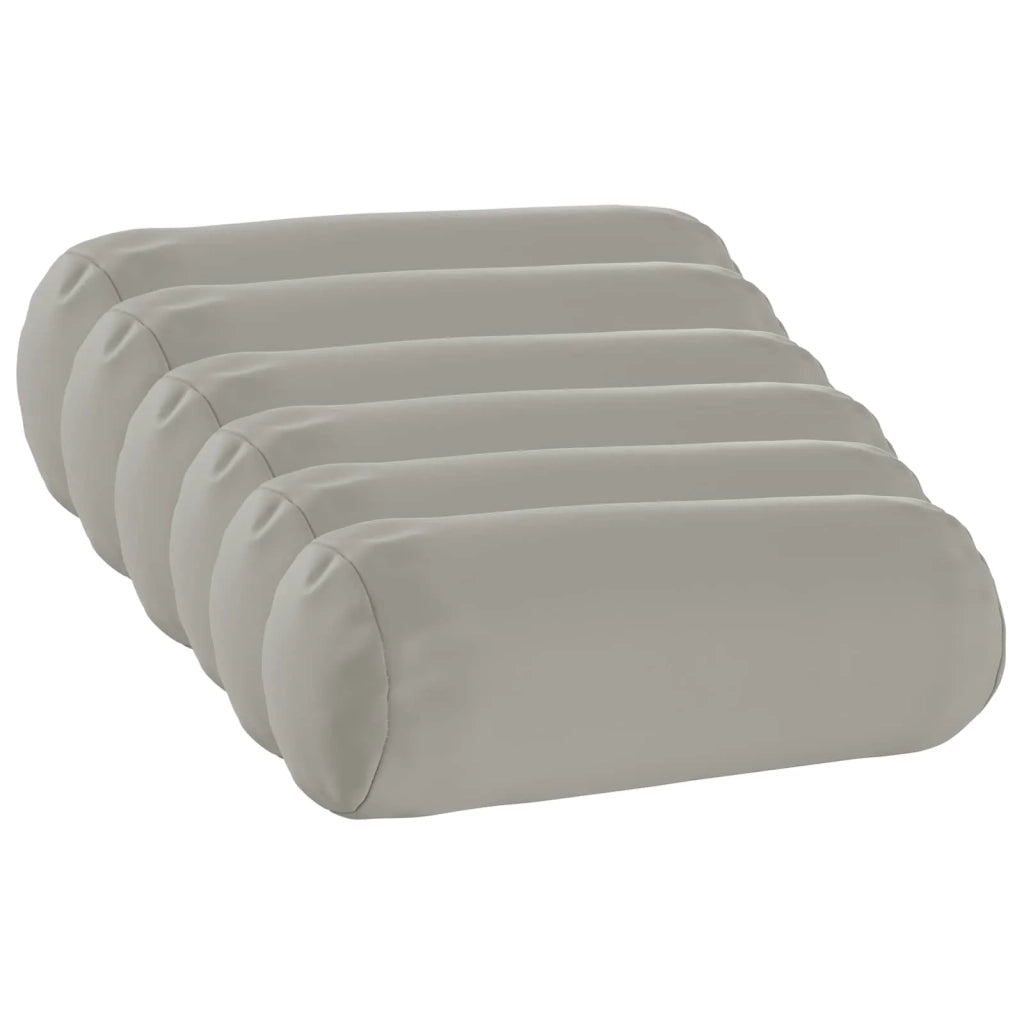 Federa 6 pcs HEERLEN Grigio Ø 15 x 40 cm Poliestere 923326