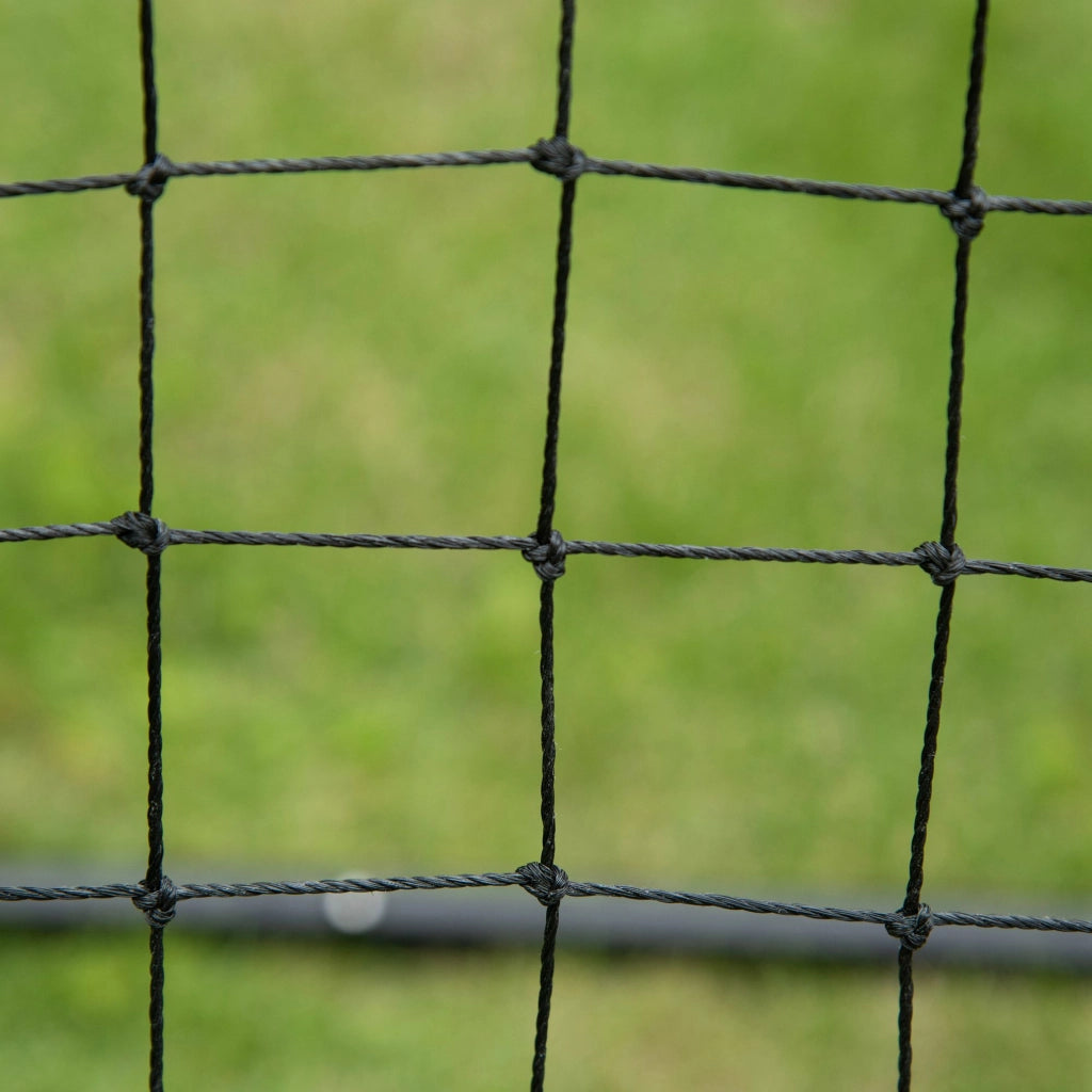 Rebounder da calcio regolabile 96x80x96 cm in acciaio verniciato e rete plastica nera