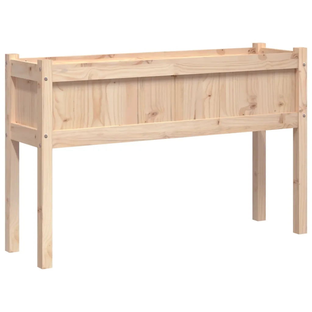2 pz Fioriere | Cassetta per fiori | Vaso da Giardino con Gambe in Legno Massello di Pino
