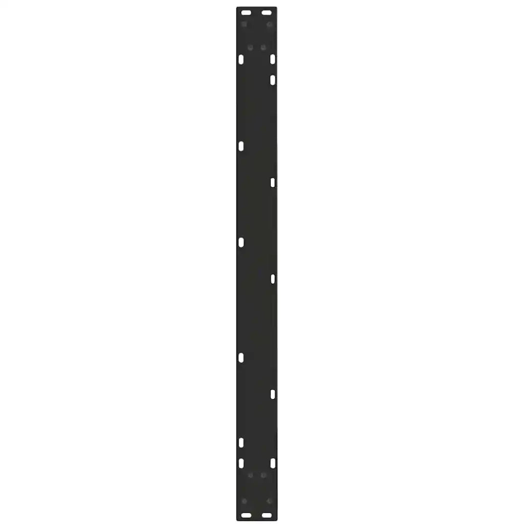 vidaXL Gambe per tavolo da pranzo a forma di V 2 pz nere 100x(72-73,3) cm in acciaio