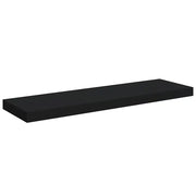 Scaffale a parete | Ripiano a parete | Mensola a parete Nero 80x23,5x3,8 cm in MDF