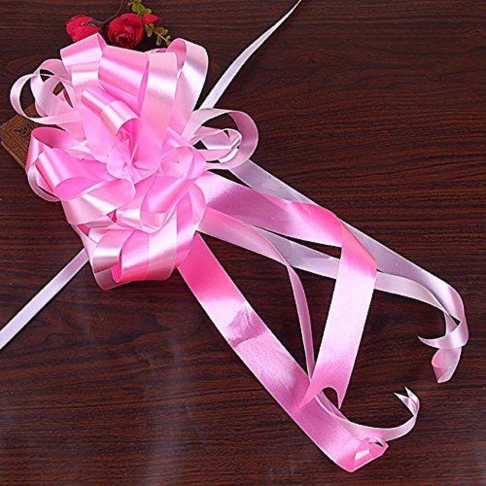 Trade Shop - 30 Coccarde Autotiranti Matrimonio Nozze Auto Casa Sposi Fiocco Rosa Celeste - Rosa