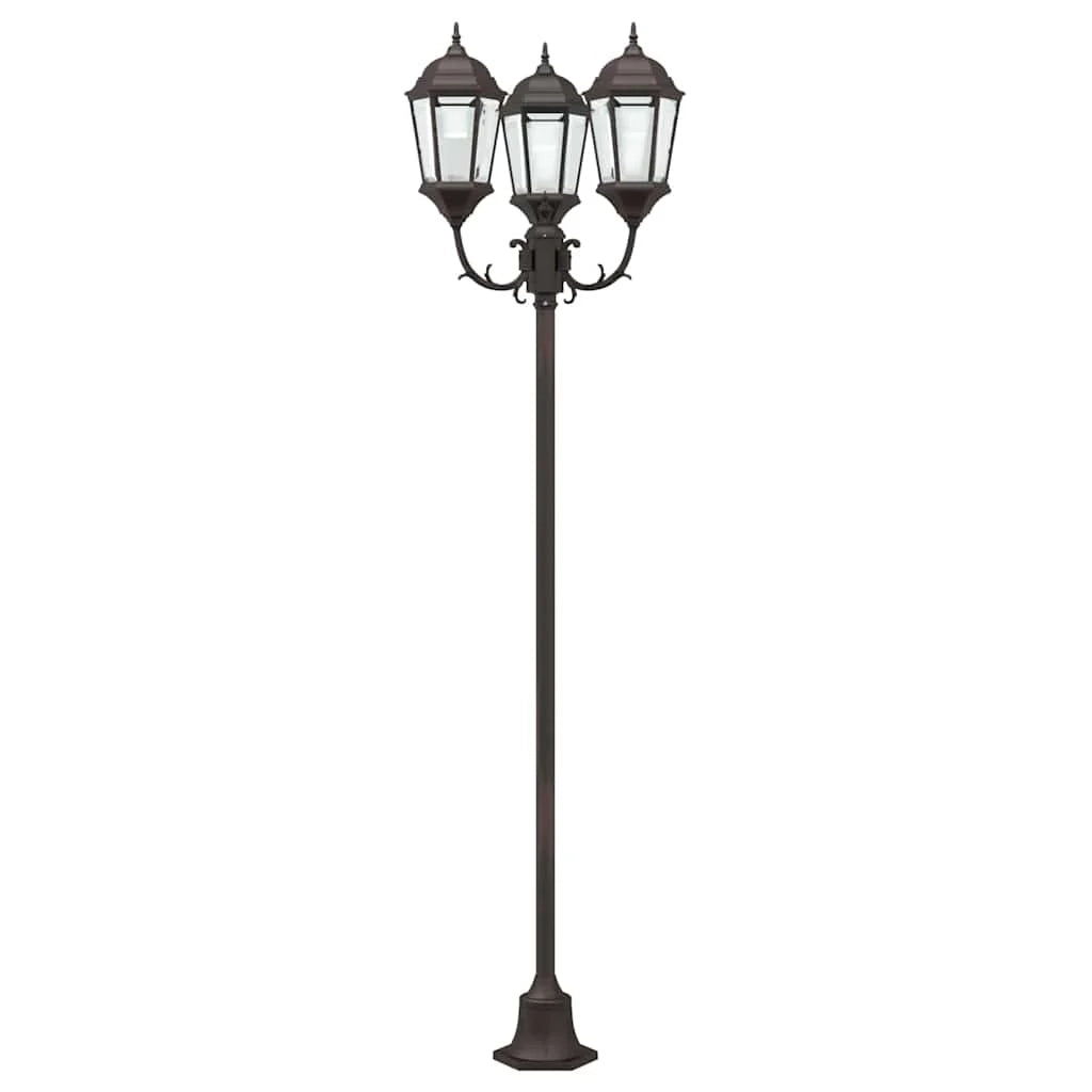 Lampada da giardino per esterni dal design vintage illuminazione efficiente 57 x 49 x 241 cm alluminio bronzo 02_0058415