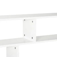 Libreria a Muro Moderna in Legno a 4 Livelli, 94x19.5x80cm, Bianco