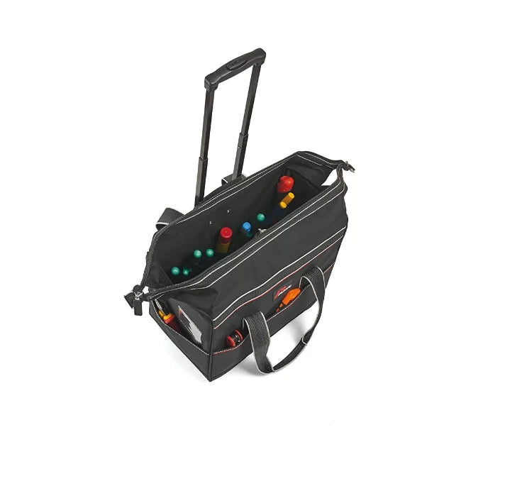 plano 0513014nr trolley borsa portautensili professionale, maniglia telescopica, colore nero