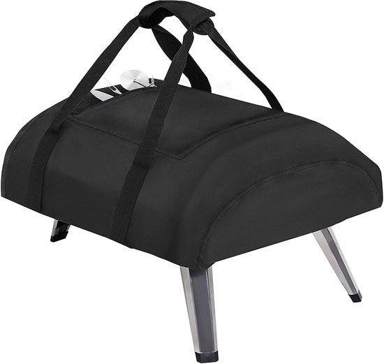 Ovenhoes per Ooni Koda 16, 600D Impermeabile Tasca per Pizza Oven con Tessuto Oxford Tasca per Pizza Oven con Nuovo Coperchio con Chiusura a Bottone Accessori per Pizza Oven - Nero (66 x 60 x 22 cm)