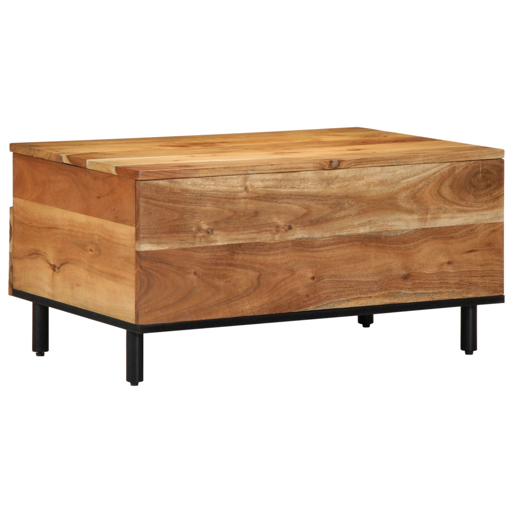 Tavolino da caffÃ¨ 80x54x40 cm in legno massello di acacia