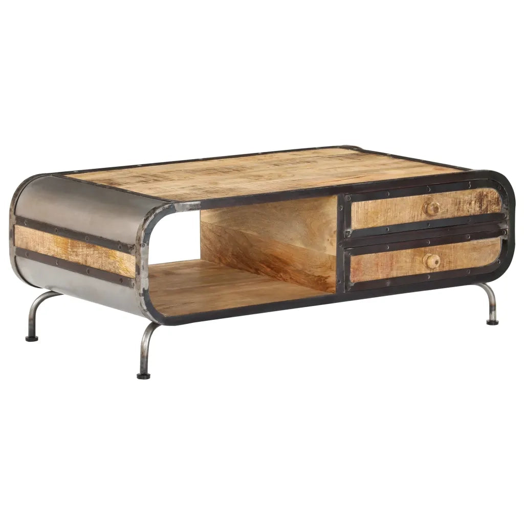 Tavolino da CaffÃ¨ 100x50x35 cm Legno Massello di Mango