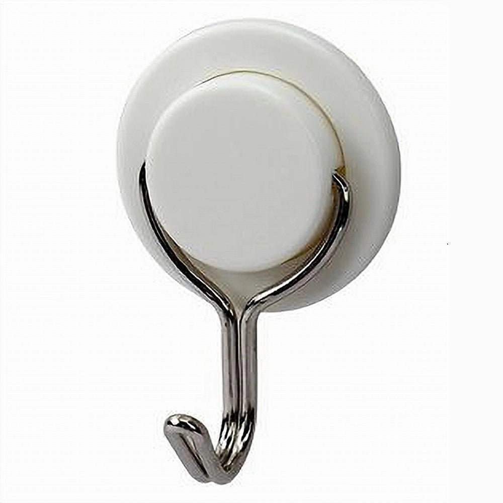 Trade Shop - Set 4 Pz Ganci Adesivi Attaccapanni Da Parete Forma Circolare Casa 5.5 Cm 79336 -