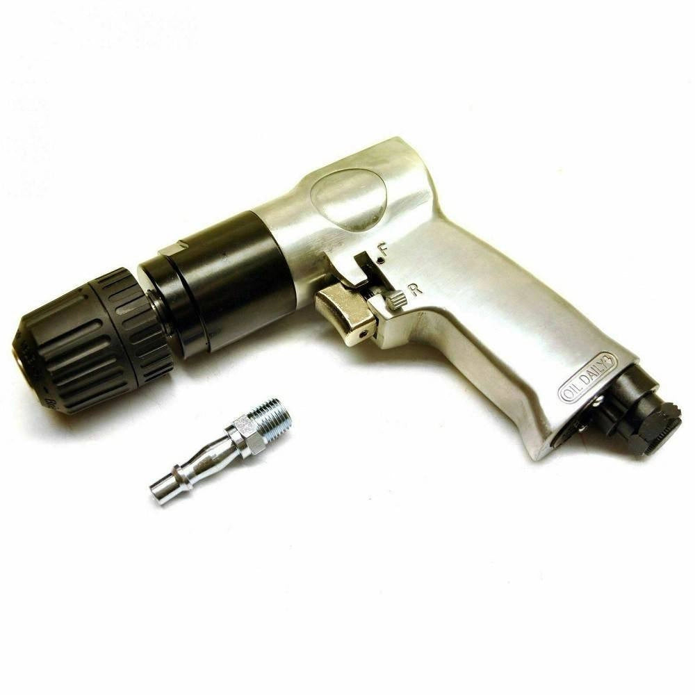 Trade Shop - Trapano Aria Compressa Avvitatore Autoserrante Reversibile Mandrino 3/8" Hy 3547 -