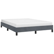 Struttura letto senza Materasso Grigio Scuro 137x190 cm Velluto integrale 347007