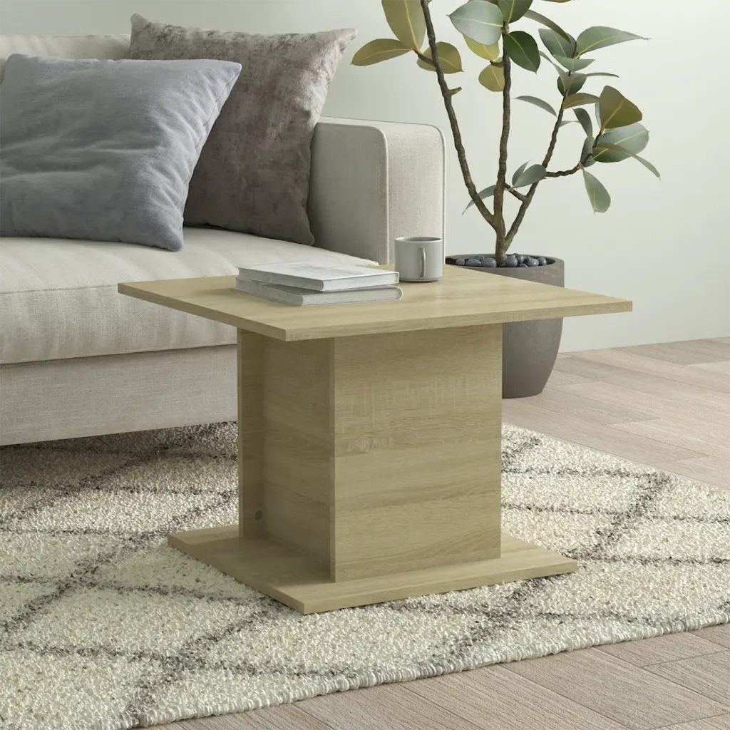 Tavolino da salotto | Tavolino da caff¨¨ | Tavolino da Soggiorno Rovere Sonoma 55,5x55,5x40 cm in Truciolato