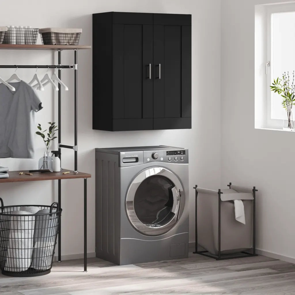 Mobile a Parete Nero 69,5x34,90 cm in Legno Multistratocod mxl 103084