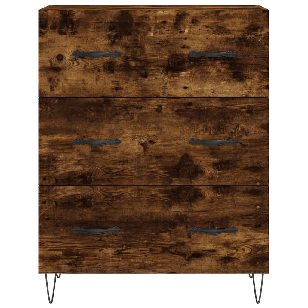 Buffet credenza cassettiera armadio mobile contenitore organizer per cucina soggiorno salotto 69,5 x 34 x 90 cm legno ingegnerizzato marrone 02_0031077