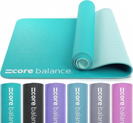 Mat di yoga, mat di ginnastica, mat di allenamento, mat anti-slip per Pilates, mat di fitness per yoga e ginnastica, con cinturino di trasporto, 183 x 65 x 0,6 cm