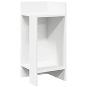 Tavolini Laterali 2 pz | Tavolo laterale con Ripiano Bianco 25,5x27x60 cm