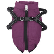 vidaXL Cappotto Cani Imbracatura Impermeabile Riflettente Viola L32