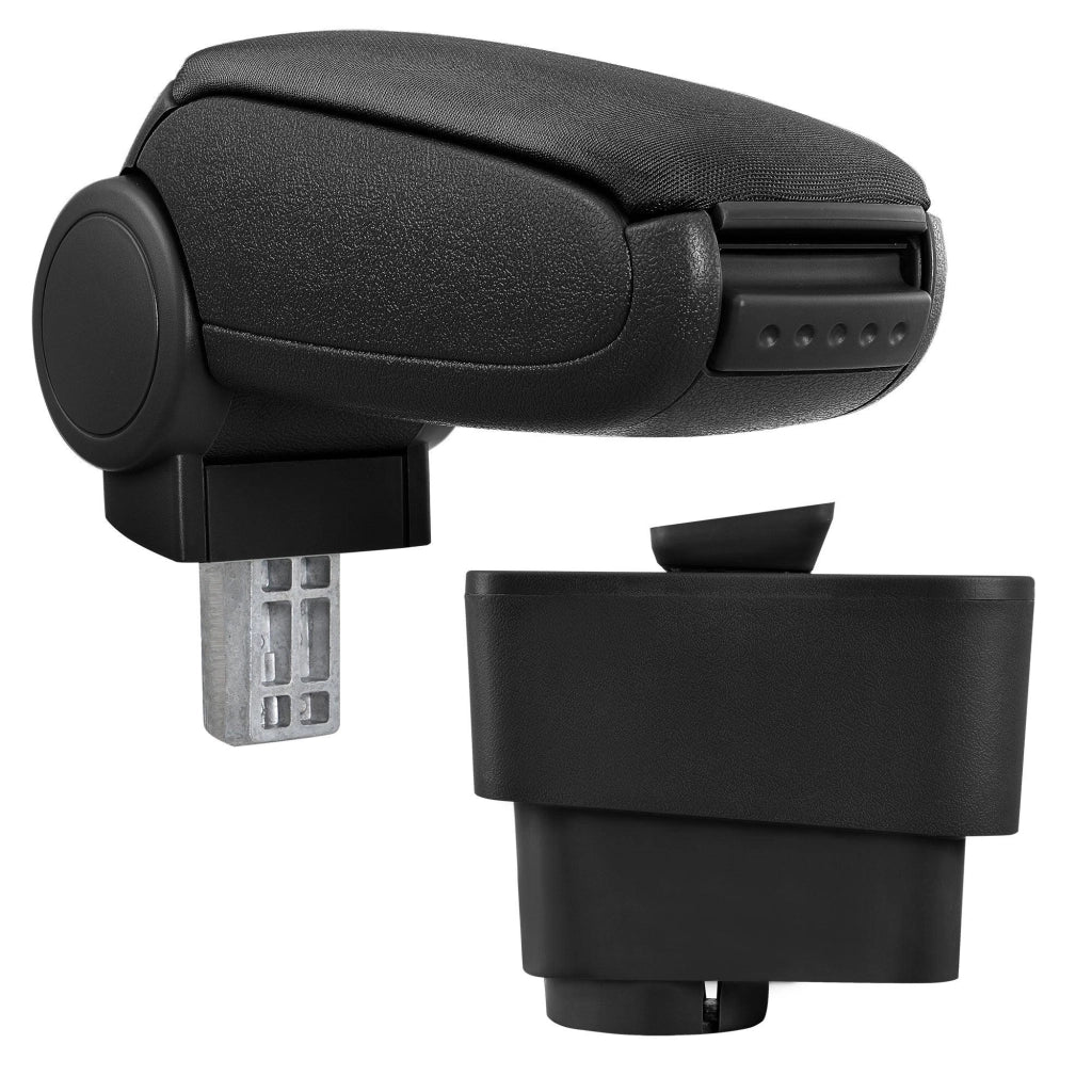 Bracciolo centrale per Fiat Grande Punto con vano imbottito in tessuto nero 03_0000446