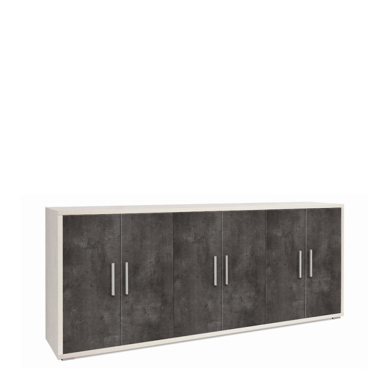 Mobile 6 Ante Kit Ossido Bianco cm 203x41x84h - Sarmog