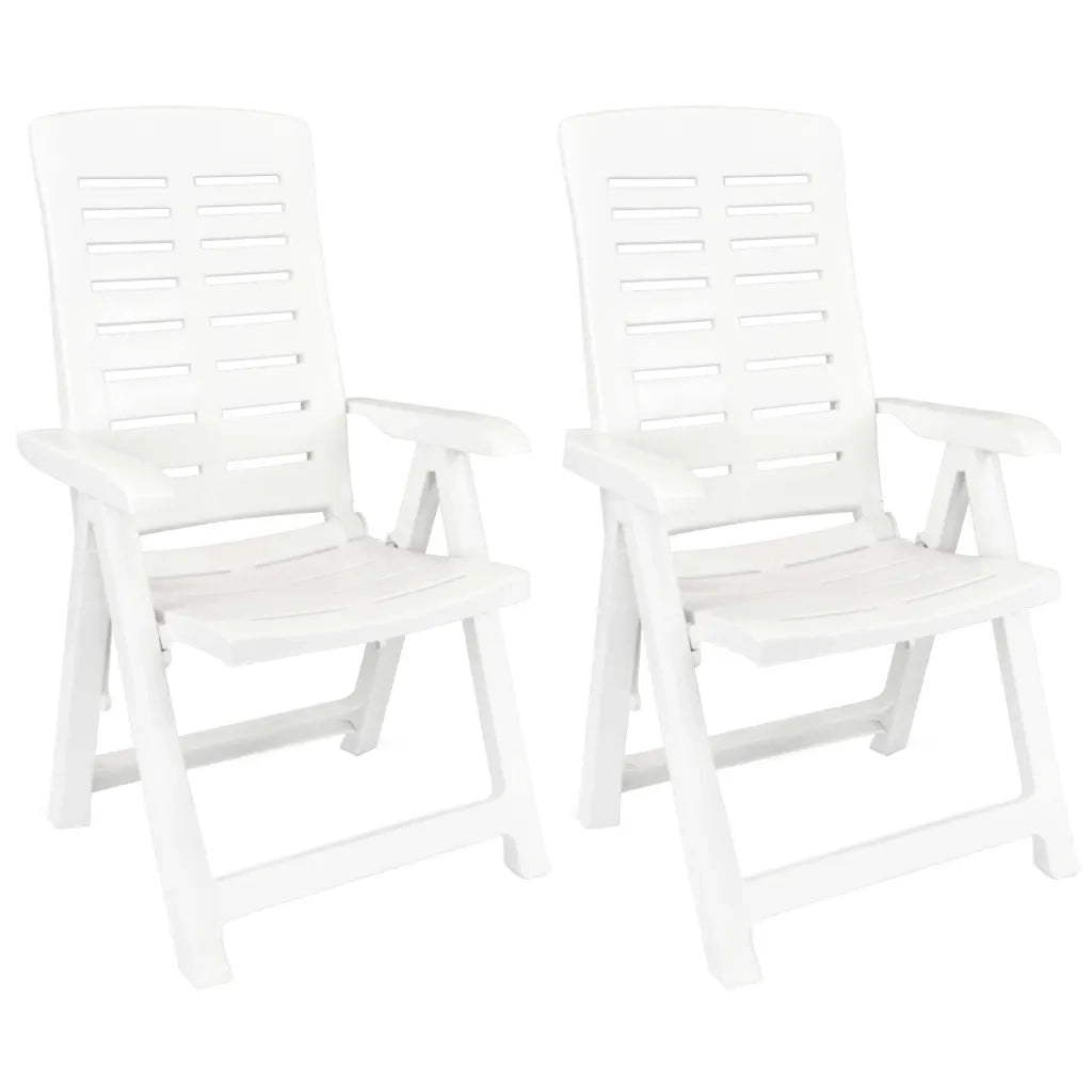 Set da Pranzo da Giardino 3 pz Bianco in Polipropilene 3120463