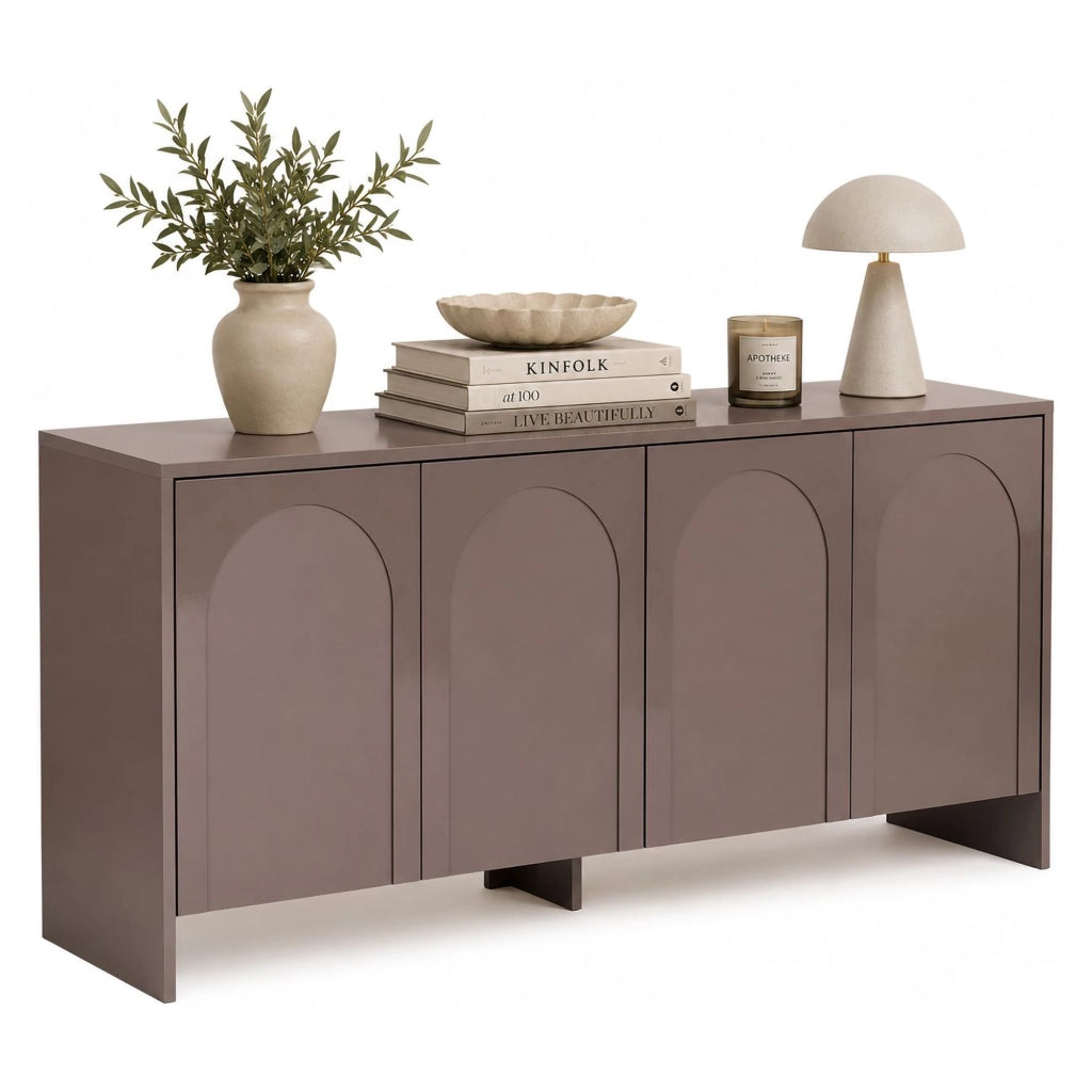 Madia Nomesi, Credenza 2 Ripiani, 180x45x80h cm Marrone Bronzo