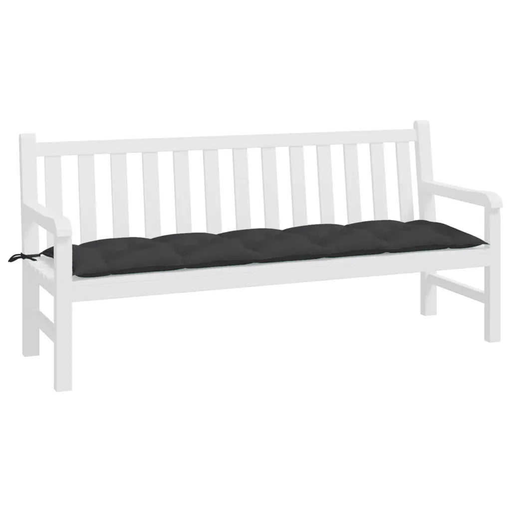 Cuscino per Panca-Cuscini per panchina Nero 180x50x7 cm in Tessuto Oxford