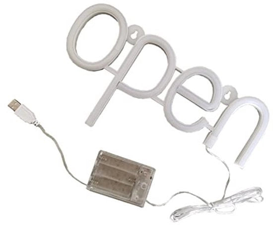 Luminaria Neon a Alta Visibilità - Illuminazione Neon Idroresistente - Mini Luminaria Neon a Parete - Batterie Ricaricabili - Facile da Installare - Alta Qualità - Pannello Aperto