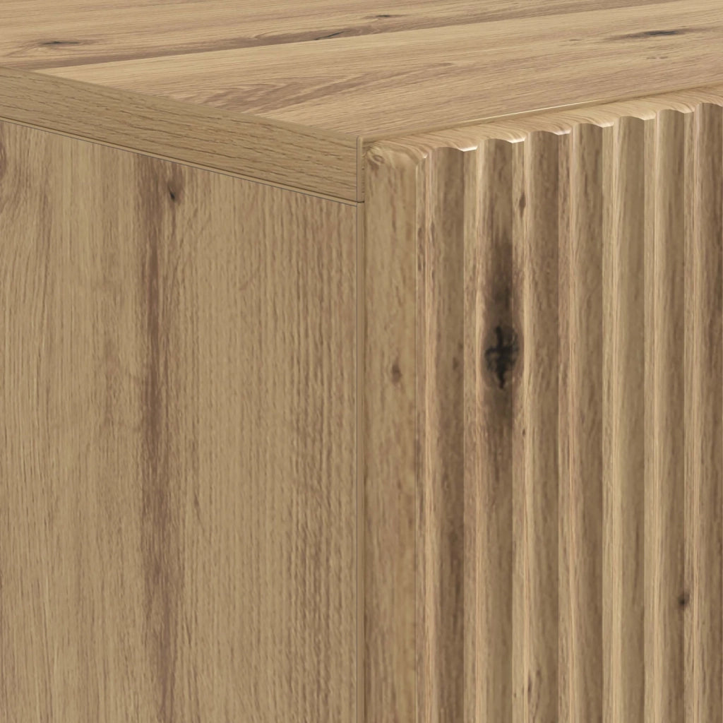 Armadio da Bagno con Ripiano Aperto ARNHEM Rovere Artigianale 896604