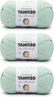 Pacchetto Up Green Mist Garen - 3 Pack - 141g 5oz - Poliestere - Medio 4 Worsted - 267 Metri - Maglia Haken