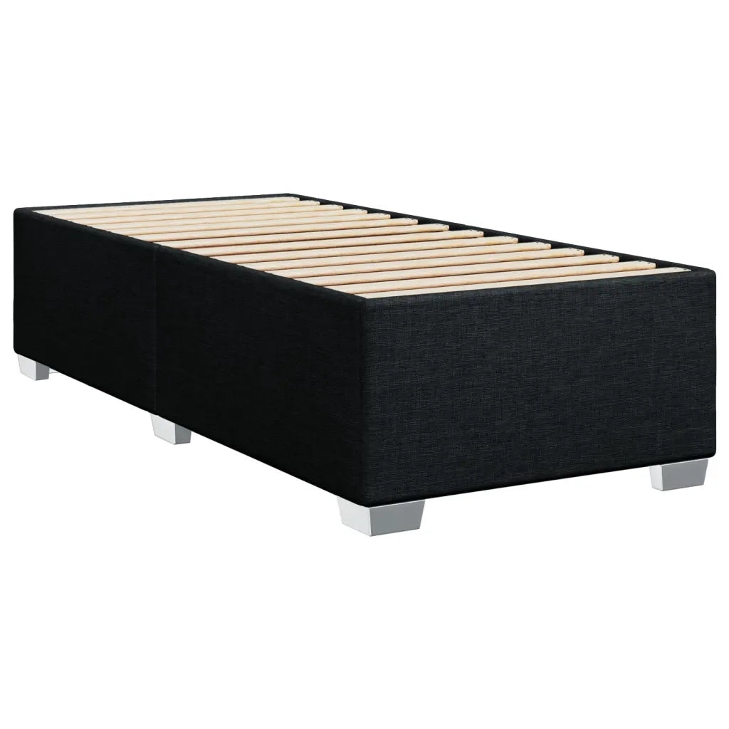Giroletto a Molle con Materasso Nero 100x200 cm in Tessuto 3290401