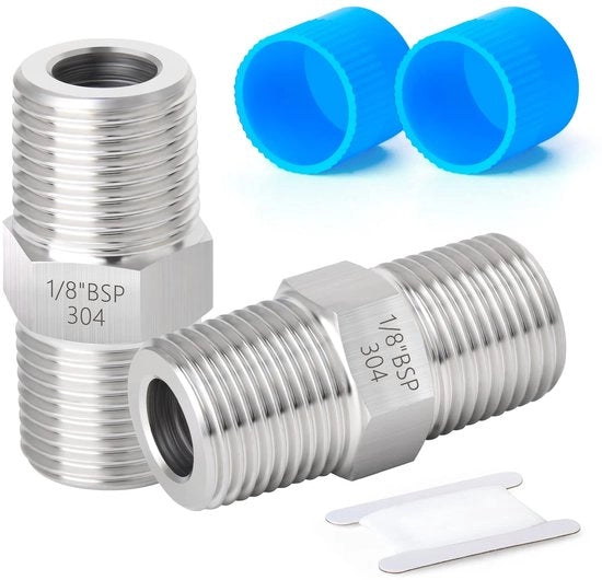 Fitting a Tessellato per Connessione 304 Acciaio Inossidabile - Fitting a Zeskant - Fitting BSP Maschio - Industriale - per Acqua/Aria/Gas - per Connettere/Regolare - Fitting a Tessellato